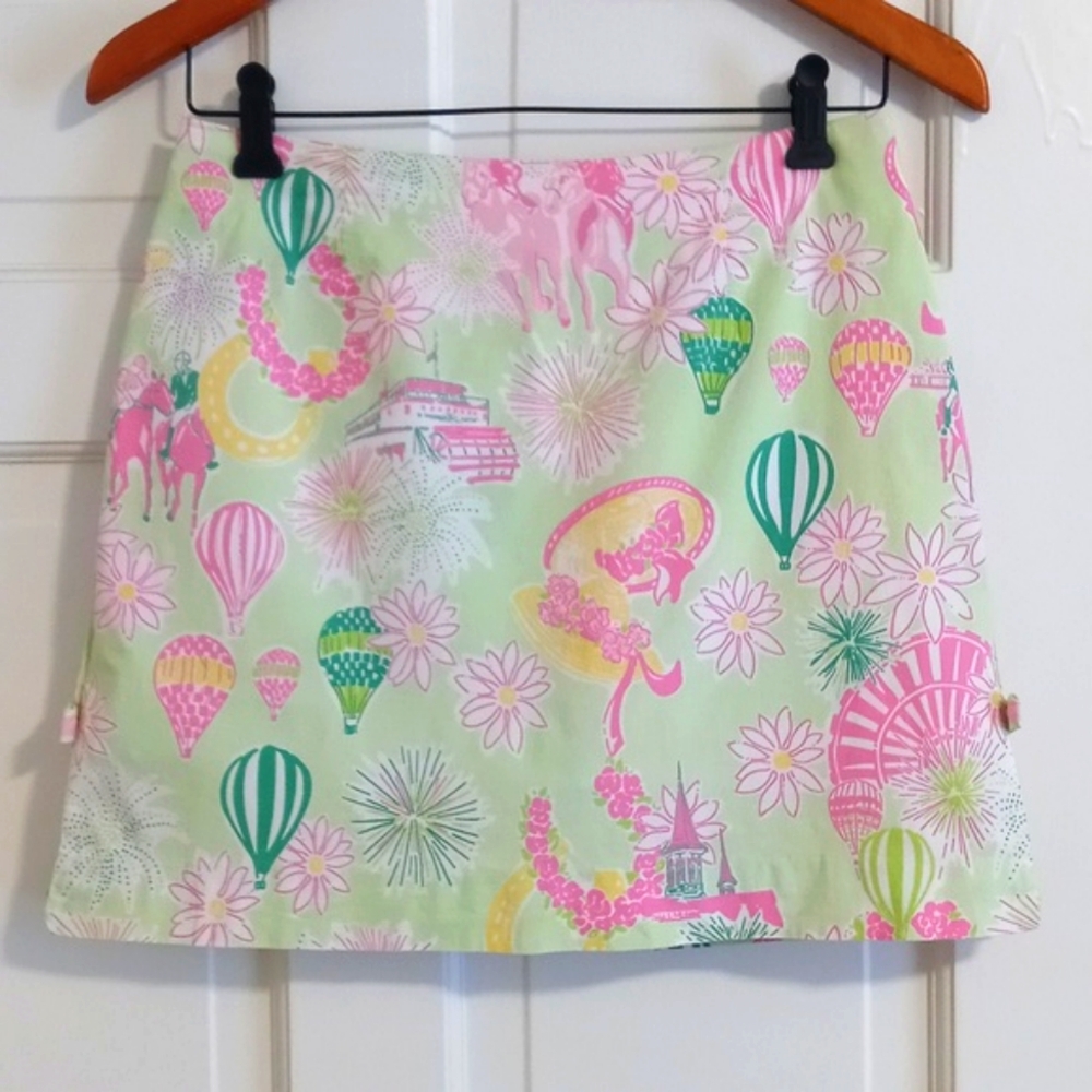 🦄VERY RARE/VTG Lilly Pulitzer🦄 - "Derby Days" Simple Stretch Skort